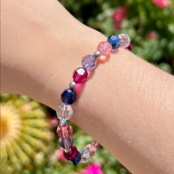 Swarovski Crystal Rainbow Bracelet And Earring Set - Picture 5 of 5